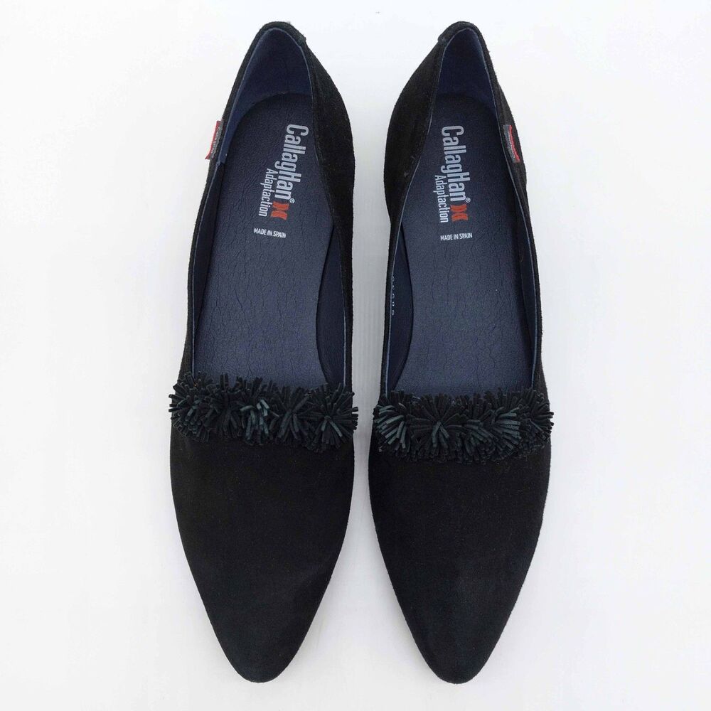 CallagHan AdaptAction Black Suede Loafers Size 42 Women’s Comfort Flats Spain